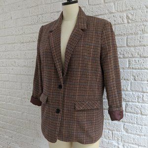 OVERSIZED HOUNDSTOOTH BLAZER
